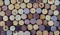 Different used wine corks. Royalty Free Stock Photo