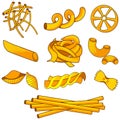 Different variety of Pasta