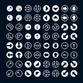 Different vector arrows, pixel icons isolated, collection of 8bit graphic elements. Simplistic digital direction signs, web icons. Royalty Free Stock Photo