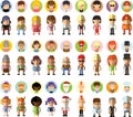 Different vector cartoon people professions characters set Royalty Free Stock Photo