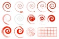 Different vector swirls for decorative use