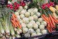 Different vegetables at the local market. Food and nutrition, vegan lifestyle and organic fair trade concept