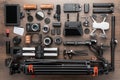 Different video production equipment