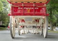 A Different View of the Budweiser Clydesdales Royalty Free Stock Photo