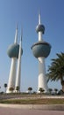 Different view of the kuwait tower Royalty Free Stock Photo