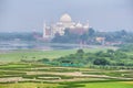 A different view of Taj Mahal in the distance from Agra Fort, Agra, India