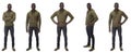 Different ways of posing of a man Royalty Free Stock Photo