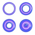 Different width circle set Royalty Free Stock Photo