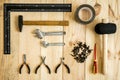 Different working and repair tools Royalty Free Stock Photo