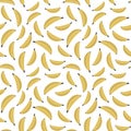 Different yellow bananas seamless pattern, vector illustration