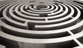Difficult circular maze