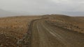 The difficult path to the glacier, Iceland Royalty Free Stock Photo