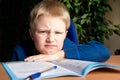 Difficult school homework Royalty Free Stock Photo