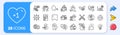 Difficult stress, Screwdriverl and Card line icons. For web app, printing. App line icons. Vector