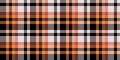 Difficult texture tartan textile, soft background check seamless. Goose fabric vector pattern plaid in black and white colors
