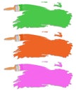 Diffrent color of paint brush