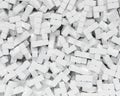 Diffuse White Assorted Tetrominoes in Large Pile