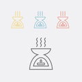 Diffuser, aroma therapy line icon. Vector illustration.