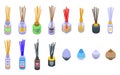 Diffuser icons set, isometric style Royalty Free Stock Photo