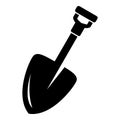 Dig spade icon, simple style Royalty Free Stock Photo