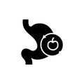 Digestion food line icon. Isolated vector element.
