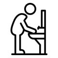 Digestion hand wash icon, outline style