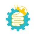 Digestive laxative system icon