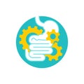 Digestive laxative system icon