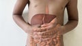 Digestive tract and stomach disease concept