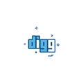 Digg icon design vector