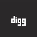 digg icon. Filled digg icon for website design and mobile, app development. digg icon from filled social collection isolated on Royalty Free Stock Photo