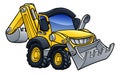 Digger Bulldozer Cartoon