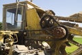 Digger digs a trench for pipe laying Royalty Free Stock Photo