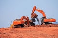 Diggers Royalty Free Stock Photo