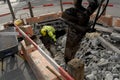 DIGGING ROAD AROUND DANISH CAPITAL