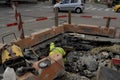 DIGGING ROAD AROUND DANISH CAPITAL