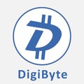 DigiByte DGB decentralized blockchain criptocurrency vector logo