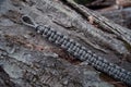 DigiCamo Digital Camouflage Paracord Bracelet on against Wood