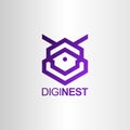 Diginest Logo Design. Abstract Logo Design