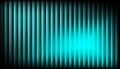 Dark Neon Teal and Black Gradient Background with Vertical Glass Effect Stripes Royalty Free Stock Photo
