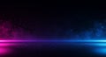 A digital abstract background featuring a dark, starry scene with hues of pink on