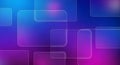 Abstract background with glowing translucent rounded rectangles in vibrant blue and magenta hues Royalty Free Stock Photo