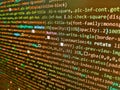 Digital abstract bits data stream, cyber pattern digital background. Software abstract background. Programming code abstract Royalty Free Stock Photo