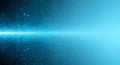 Digital abstract blue light streaks and binary code background for technology and data concepts Royalty Free Stock Photo