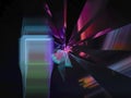 Digital abstract elegant render motion shine cover fractal, design magic festival, decorative
