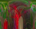 Digital abstract fractal wave sparkle night science curve power , fantasy template design dark, artistic
