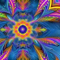 1910 Digital Abstract Fractals: A futuristic and mesmerizing background featuring digital abstract fractals with intricate detai