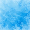 A digital abstract image features icy patterns resembling frost or ice crystals on a window. The Royalty Free Stock Photo