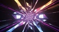 A digital abstract image featuring a dynamic explosion of angular, crystalline Royalty Free Stock Photo