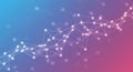 A digital abstract image featuring a network of interconnected glowing nodes and Royalty Free Stock Photo